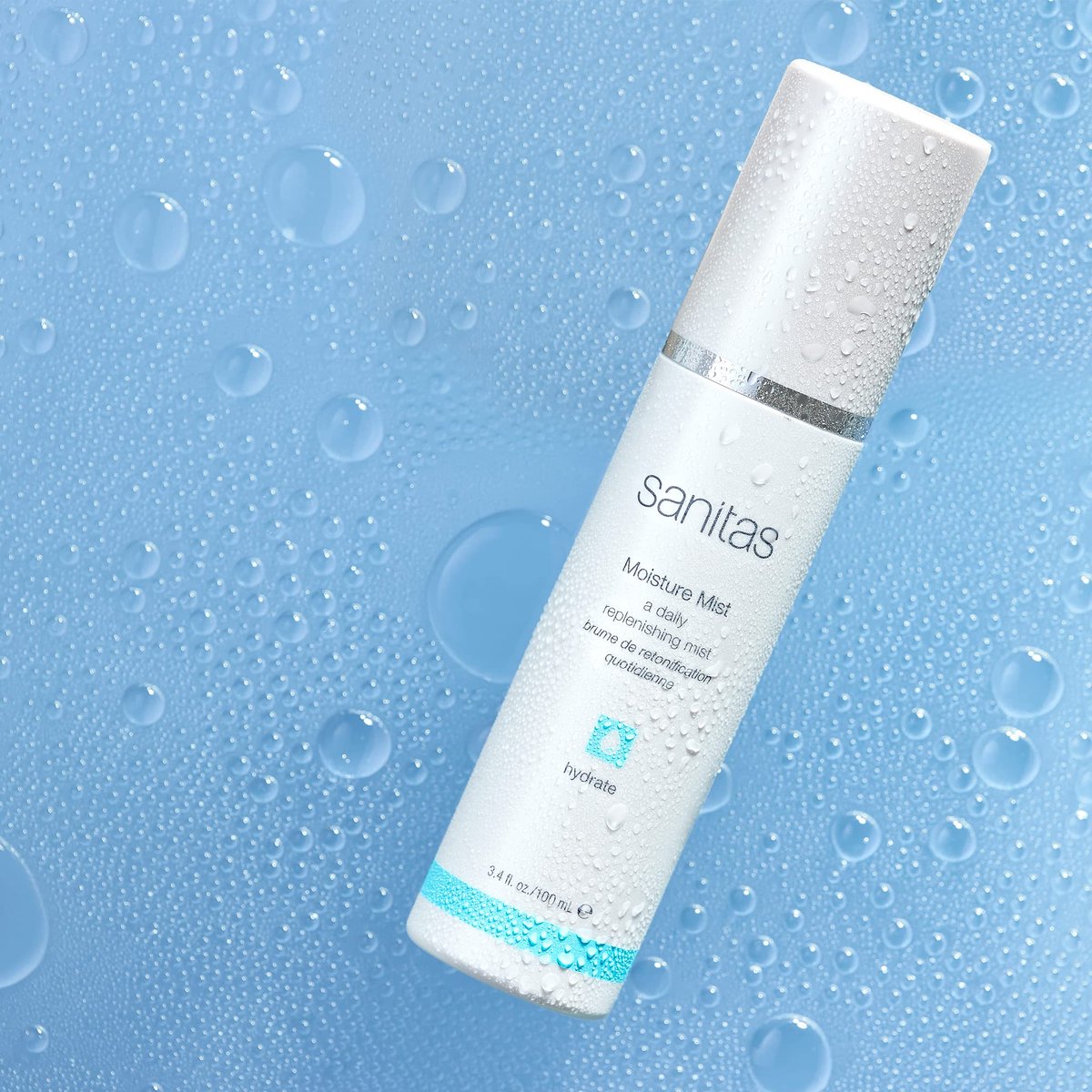 Sanitas Skincare Moisture Mist - Hydrating Face Mist with Hyaluronic Acid & Beta Glucan, 3.4 oz Avelisse
