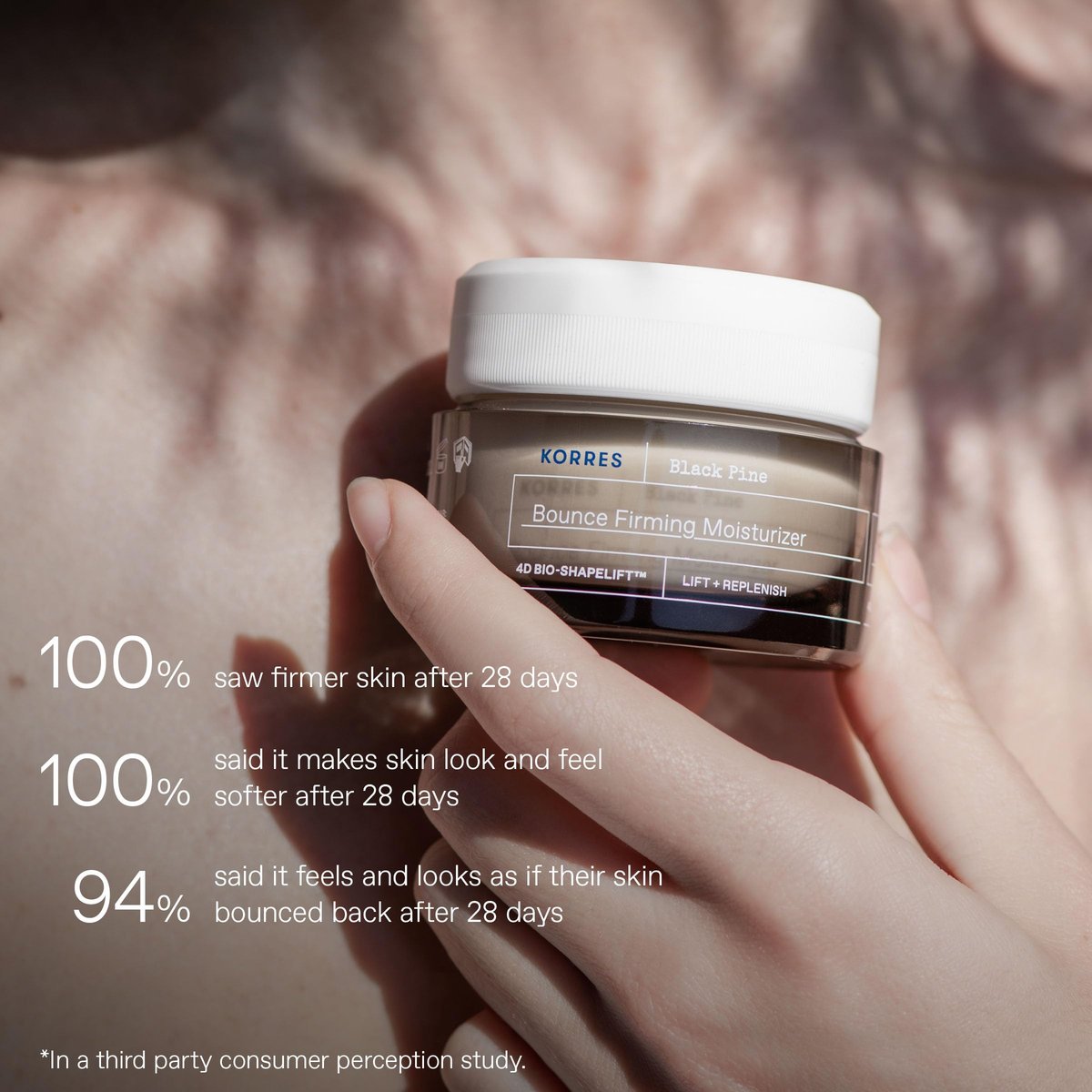 KORRES Black Pine Bounce Firming Moisturizer – Plumping & Hydrating Face Cream with Black Pine Extract, Vegan & Silicone Free Anti-Aging Skincare, Made in Greece, 1.35 Fl Oz Avelisse