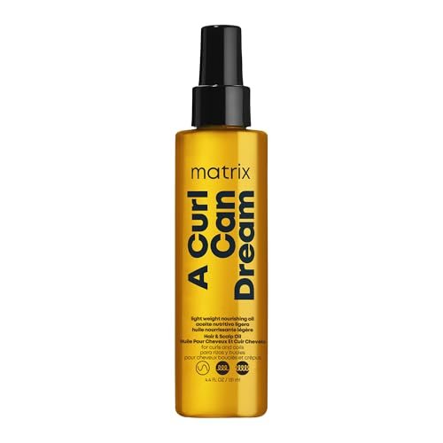 Matrix A Curl Can Dream Light-Weight Hair and Scalp Oil for Curly & Coily Hair - Controls Frizz, With Manuka Honey Extract, Silicone-Free, 4.4 Fl Oz Avelisse