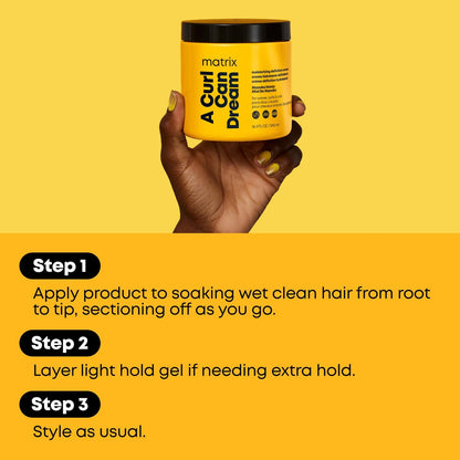 Matrix A Curl Can Dream Moisturizing Leave-in Cream - 16.9 Fl Oz - Define & Hydrate Curly, Coily, Wavy Hair Avelisse