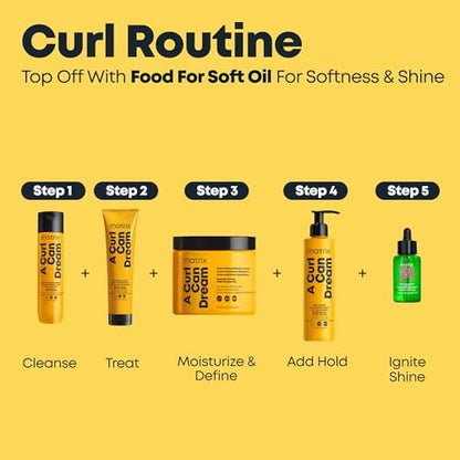Matrix A Curl Can Dream Light Hold Gel for Curly, Coily & Wavy Hair - Frizz Control & Curl Definition, Sulfate & Paraben-Free, 6.7 fl oz