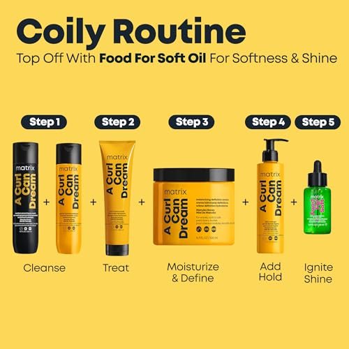 Matrix A Curl Can Dream Light-Weight Hair and Scalp Oil for Curly & Coily Hair - Controls Frizz, With Manuka Honey Extract, Silicone-Free, 4.4 Fl Oz Avelisse