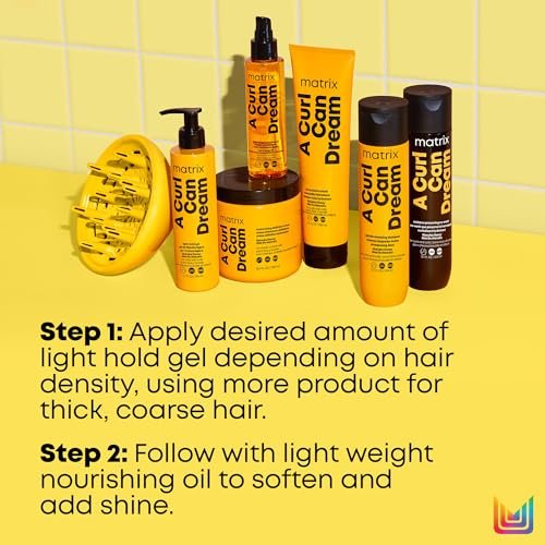 Matrix A Curl Can Dream Light Hold Gel for Curly, Coily & Wavy Hair - Frizz Control & Curl Definition, Sulfate & Paraben-Free, 6.7 fl oz - görsel 14