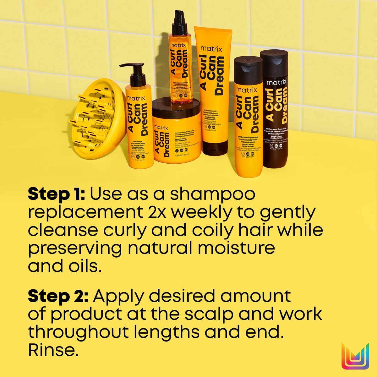 Matrix A Curl Can Dream Co-Wash Gentle Cleansing Conditioner for Curly & Coily Hair, with Manuka Honey Extract, 10.1 Fl Oz Avelisse