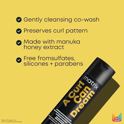 Matrix A Curl Can Dream Co-Wash Gentle Cleansing Conditioner for Curly & Coily Hair, with Manuka Honey Extract, 10.1 Fl Oz Avelisse