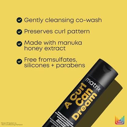 Matrix A Curl Can Dream Co-Wash Gentle Cleansing Conditioner for Curly & Coily Hair, with Manuka Honey Extract, 10.1 Fl Oz Avelisse