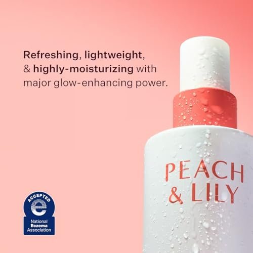 Peach & Lily Glass Skin Veil Mist - Hydrating Facial Mist with Cucumber Water, Lotus, Peach & Reishi Mushroom for Natural Glow - Vegan & Cruelty Free Korean Beauty (3.38 oz) Avelisse