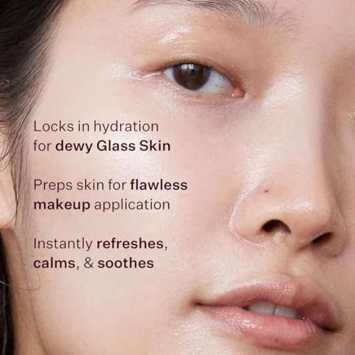 Peach & Lily Glass Skin Veil Mist - Hydrating Facial Mist with Cucumber Water, Lotus, Peach & Reishi Mushroom for Natural Glow - Vegan & Cruelty Free Korean Beauty (3.38 oz) Avelisse