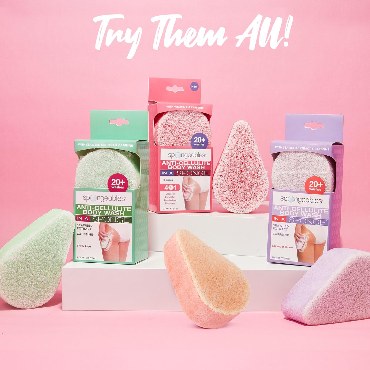 Spongeables Pedi Scrub Foot Exfoliating Sponge - Watermelon Scent - 3 Count - görsel 11