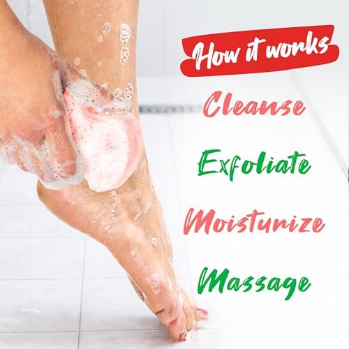 Spongeables Pedi Scrub Foot Exfoliating Sponge - Watermelon Scent - 3 Count - görsel 8
