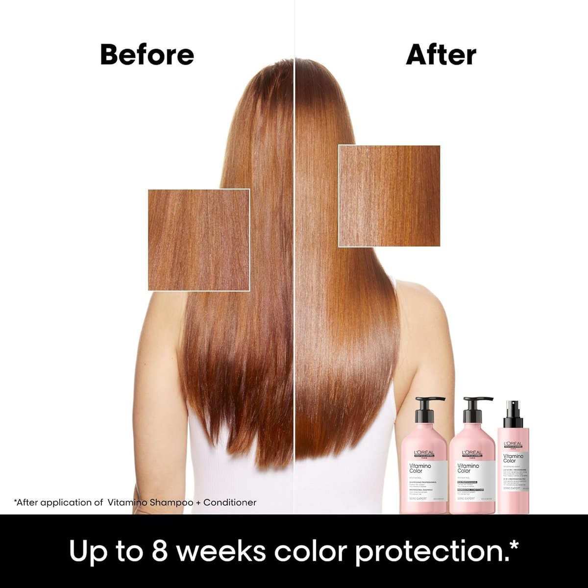 L'Oréal Professionnel Paris Vitamino Color Conditioner - Color Protection, Shine & Moisture, 16.9 Fl Oz Avelisse
