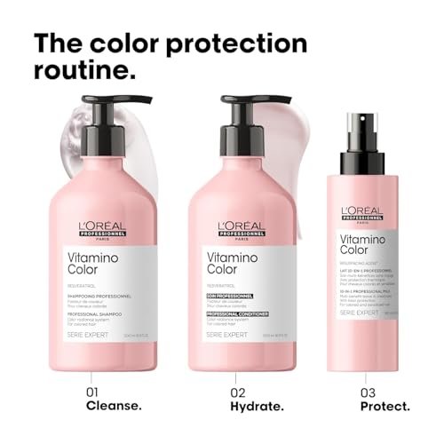 L'Oréal Professionnel Paris Vitamino Color Conditioner - Color Protection, Shine & Moisture, 16.9 Fl Oz Avelisse