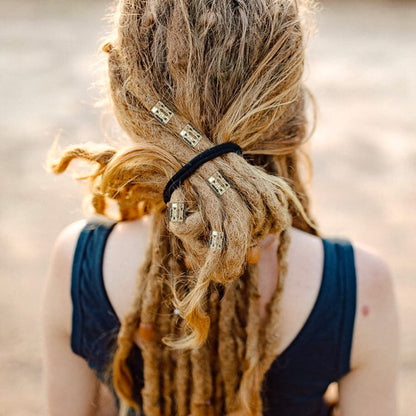 FRDTLUTHW 18-Piece Gold Loc Hair Jewelry Set - Metal Hair Clips & Dreadlock Beads for Women (Multiple Styles)