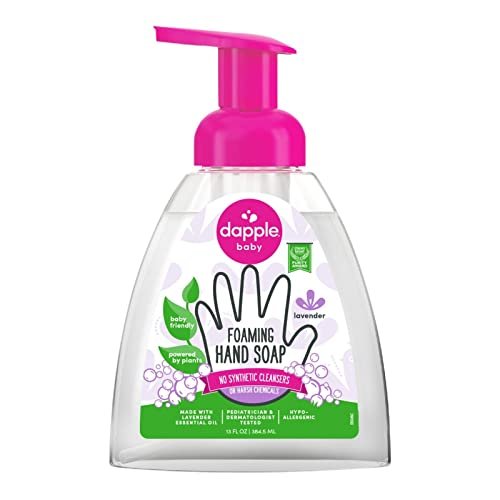 Dapple Foaming Hand Soap, Gentle Hand Wash Baby Soap, Hypoallergenic for Sensitive Skin, Powered by Plants, Lavender, 13 Fl Oz - görsel 2