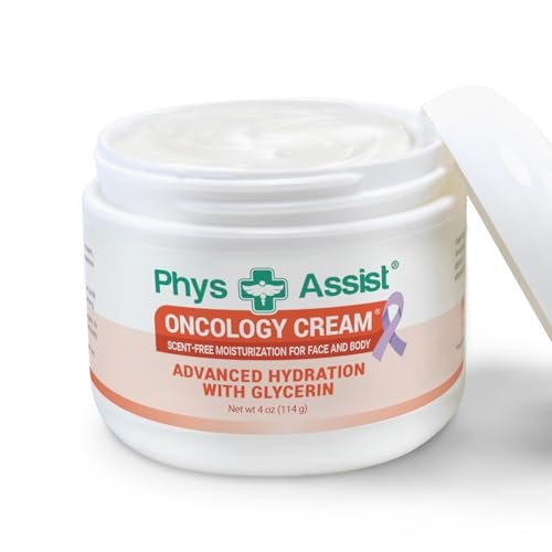 PhysAssist Oncology Recovery Cream - 4 oz Unscented Super Moisturizer for Dry, Itchy, Sensitive Skin Avelisse