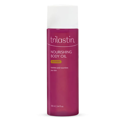 TriLASTIN Body Oil (3.4 oz) – Vitamin-Infused Stretch Mark Oil, Body Serum for Scars & Moisturizing, Paraben-Free, Hypoallergenic Avelisse
