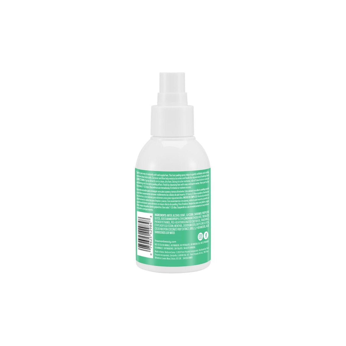 Freeman Flirty Feet Instant Foot Peeling Spray – Exfoliating Foot Mask for Smooth, Moisturized Heels – Vegan & Cruelty-Free – 4 fl oz - görsel 17