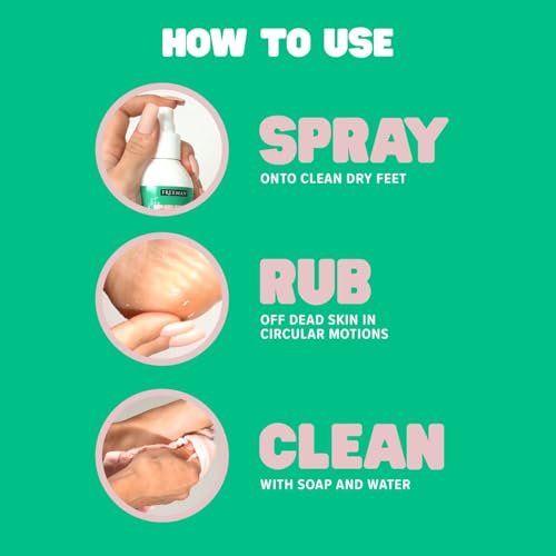 Freeman Flirty Feet Instant Foot Peeling Spray – Exfoliating Foot Mask for Smooth, Moisturized Heels – Vegan & Cruelty-Free – 4 fl oz - görsel 8