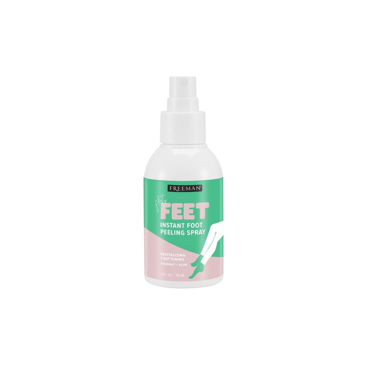 Freeman Flirty Feet Instant Foot Peeling Spray – Exfoliating Foot Mask for Smooth, Moisturized Heels – Vegan & Cruelty-Free – 4 fl oz - görsel 1
