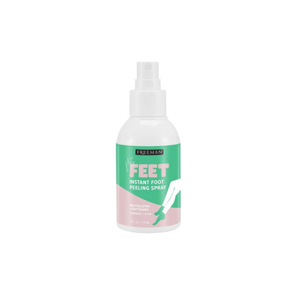 Freeman Flirty Feet Instant Foot Peeling Spray – Exfoliating Foot Mask for Smooth, Moisturized Heels – Vegan & Cruelty-Free – 4 fl oz