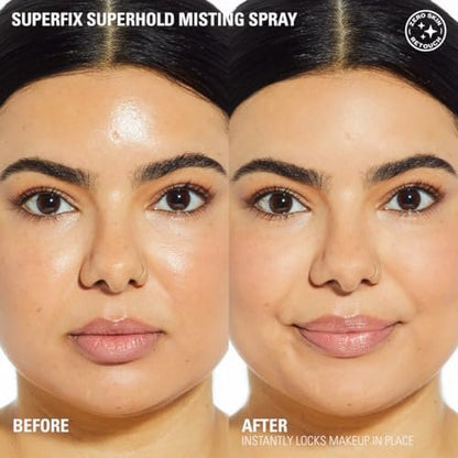 Revolution Beauty London Superfix Misting Makeup Setting Spray - Ultra Matte & Shine-Free Finish, Long-Lasting Wear, Infused with Vitamin E, 5 fl oz
