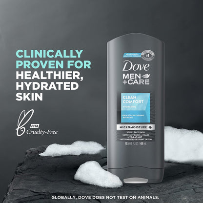 Dove Men+Care Hair & Skin Care Regimen Set: Body Wash, 2-in-1 Shampoo & Conditioner, Clinical Deodorant – Clean Comfort & Fresh & Clean, 3-Pack Avelisse