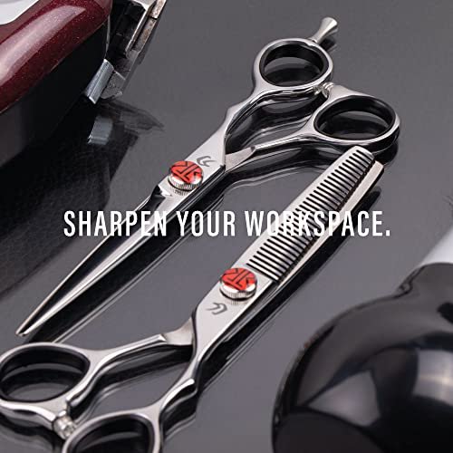 Katana Classic Professional 6.5" Shear Set by Tokko Shears – Premium 440C Japanese Steel Hair Cutting & Thinning Scissors for Barbers and Salon Professionals Avelisse