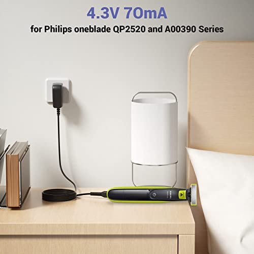 4.3V Charger for Philips Norelco OneBlade Old Model - Replacement Power Cord for QP2520, QP2521, QP2522, QP2515, MG5700, MG3740, MG3720, QG3330 - görsel 14
