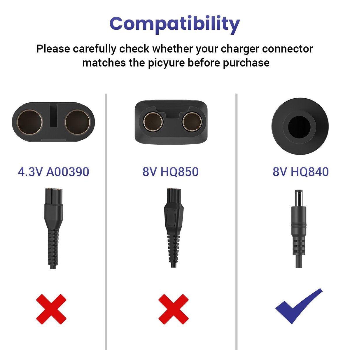 8V Power Cord Replacement for Philips Norelco Multigroom Series 3000 | XXSZHY - görsel 5