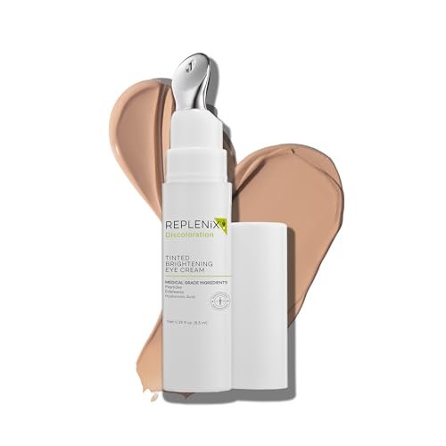 Replenix Anti-Aging Tinted Brightening Eye Cream – Medical Grade Hyaluronic Acid, Helps Blur Dark Circles, Fine Lines & Hyperpigmentation, 0.29 Fl Oz Avelisse