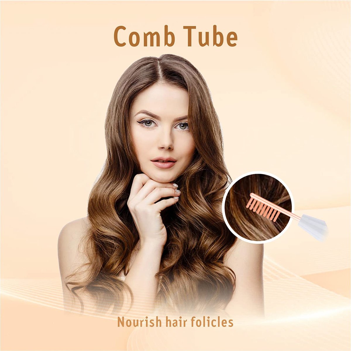 Quiet&Far High Frequency Facial Machine – Skin Tightening & Wrinkle Reducing Wand with 4 Glass Tubes Avelisse