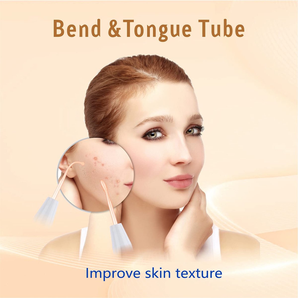 Quiet&Far High Frequency Facial Machine – Skin Tightening & Wrinkle Reducing Wand with 4 Glass Tubes Avelisse