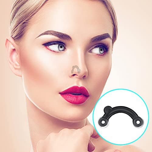 Spnico 6 Pairs Nose Up Lifting Shaping Clip Beauty Tool - Invisible Nose Shaper Inserts for Women Men, Black - görsel 10