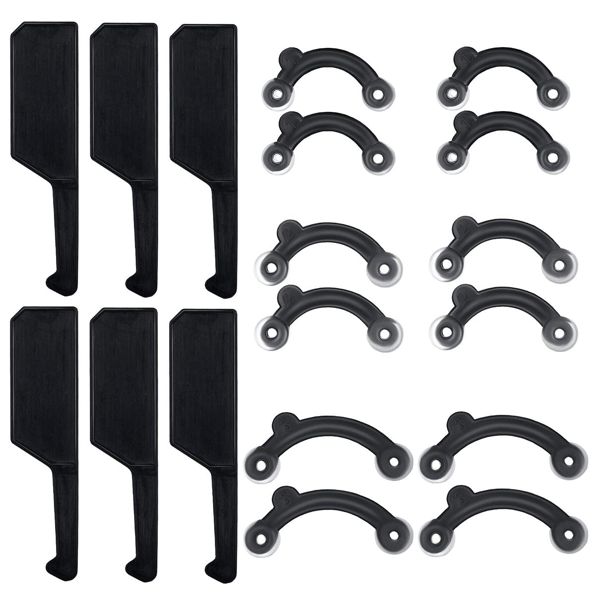 Spnico 6 Pairs Nose Up Lifting Shaping Clip Beauty Tool - Invisible Nose Shaper Inserts for Women Men, Black - görsel 1