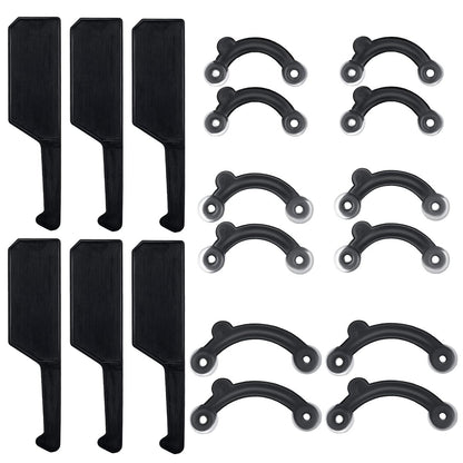 Spnico 6 Pairs Nose Up Lifting Shaping Clip Beauty Tool - Invisible Nose Shaper Inserts for Women Men, Black