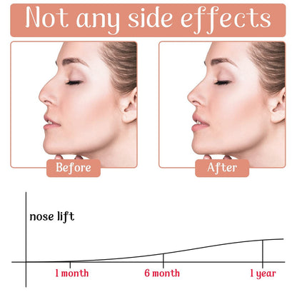 Spnico 6 Pairs Nose Up Lifting Shaping Clip Beauty Tool - Invisible Nose Shaper Inserts for Women Men, Black