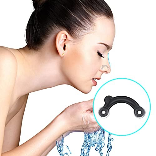 Spnico 6 Pairs Nose Up Lifting Shaping Clip Beauty Tool - Invisible Nose Shaper Inserts for Women Men, Black - görsel 8