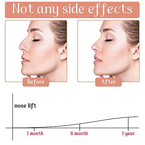 Spnico 6 Pairs Nose Up Lifting Shaping Clip Beauty Tool - Invisible Nose Shaper Inserts for Women Men, Black - görsel 6