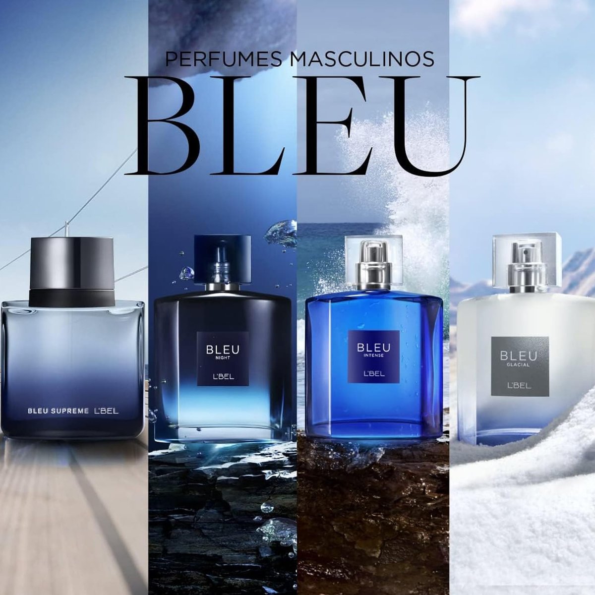 L'Bel Bleu Supreme Eau de Parfum for Men - Long Lasting 90 ml (3 Fl Oz) - görsel 13