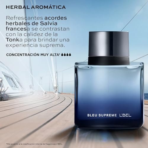 L'Bel Bleu Supreme Eau de Parfum for Men - Long Lasting 90 ml (3 Fl Oz) - görsel 10