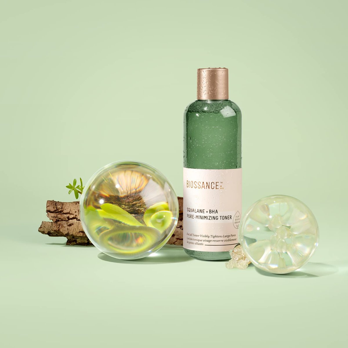 Biossance Squalane + 2% BHA Pore Minimizing Toner - Hydrating & Gentle Exfoliating Facial Toner for Smooth Skin - Reduces Pores & Moisturizes - Natural BHA & Squalane for Daily Use, 4 fl oz Avelisse