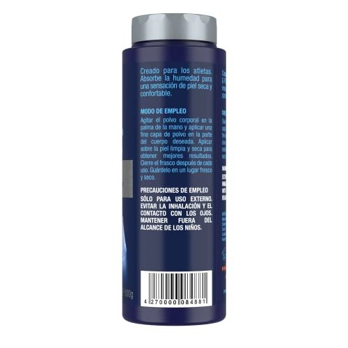 No Hair Crew Intimate Dry & Fresh Body Powder for Men - Sweat Defense & Odor Control Deodorizer, 3.5 oz Avelisse