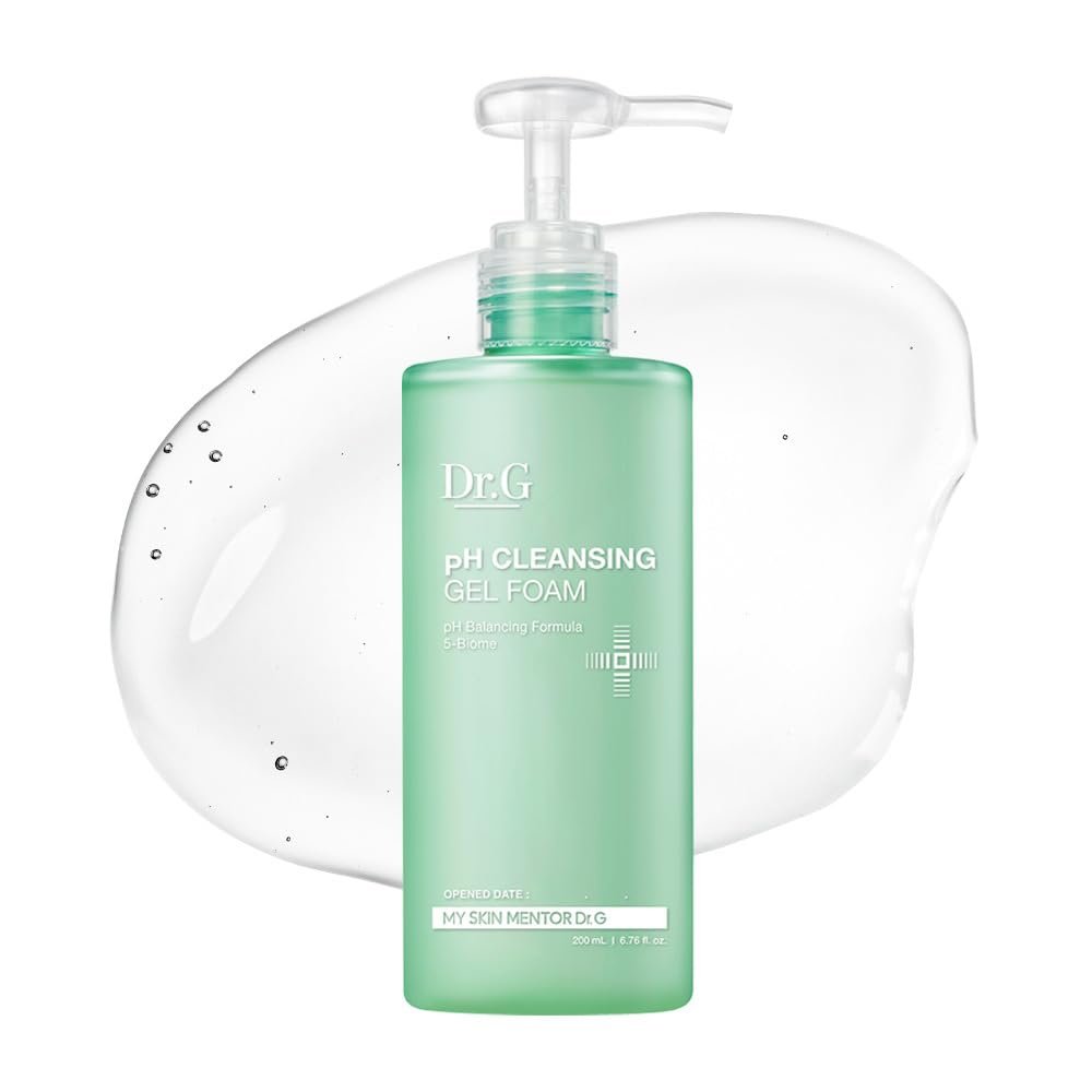Dr.G pH Cleansing Gel Foam - Gentle Face Cleanser for All Skin Types, pH-Balanced, Hydrating, Deep Pore Cleansing, Korean Skincare, 6.76 fl oz Avelisse