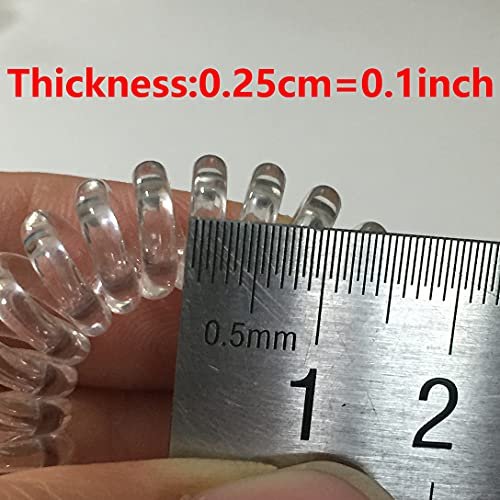 RN BEAUTY 27 Pieces Spiral Coil Hair Ties – Transparent, Traceless, No Crease Ponytail Holders for All Hair Types - görsel 14