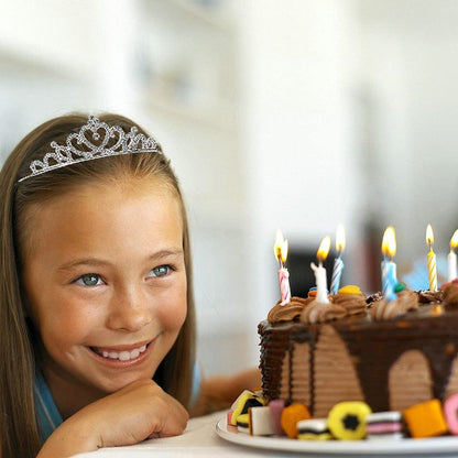 6 Pack Crystal Tiara Crown - Rhinestone Princess Crown, Silver Tiara for Girls, Women, Weddings, Parties, Prom Avelisse