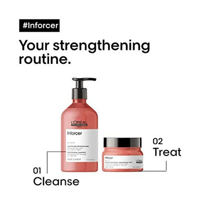 L'Oréal Professionnel Paris Inforcer Strengthening Shampoo with Biotin – Prevents Breakage & Adds Softness for Weak, Fragile & Damaged Hair, 16.9 Fl Oz Avelisse