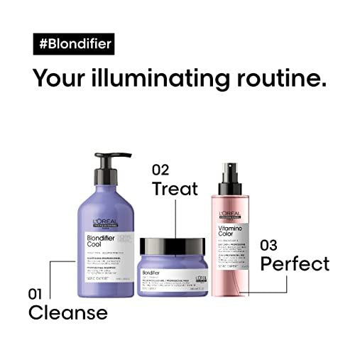 L'Oréal Professionnel Paris Blondifier Clarifying Shampoo - Restores Color-Treated Hair, Enhances Shine & Fights Brass, For Blonde or Bleached Hair - görsel 8
