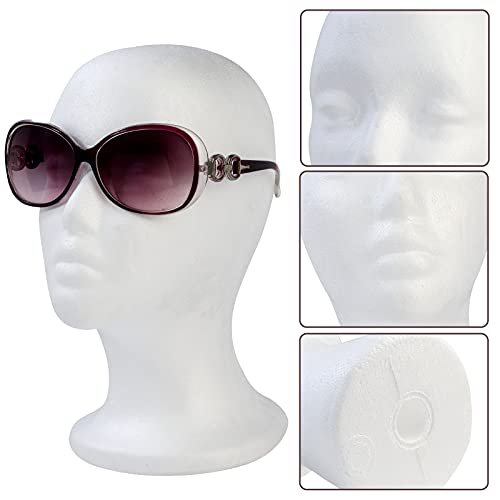 BALABALA 3 Pcs Foam Wig Head - Female Styrofoam Mannequin Head for Wig Display, Hat Display, Hair Styling, Salon & Travel Avelisse