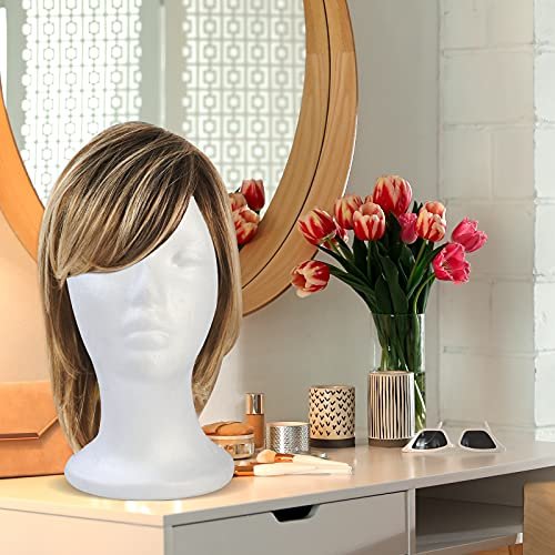 BALABALA 3 Pcs Foam Wig Head - Female Styrofoam Mannequin Head for Wig Display, Hat Display, Hair Styling, Salon & Travel Avelisse