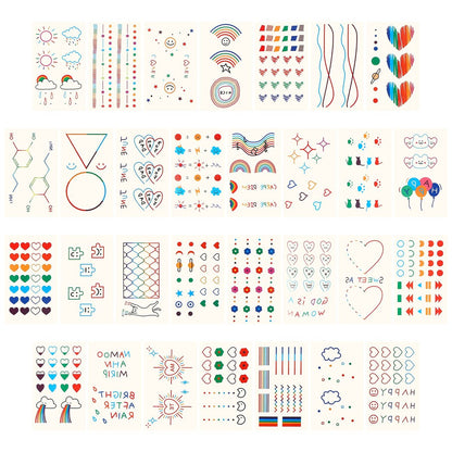 Metker 90 Sheets 1000+ Designs Temporary Tattoos for Kids - Waterproof, Educational & Safe Skin Art for Birthday Party Favors & Group Activities